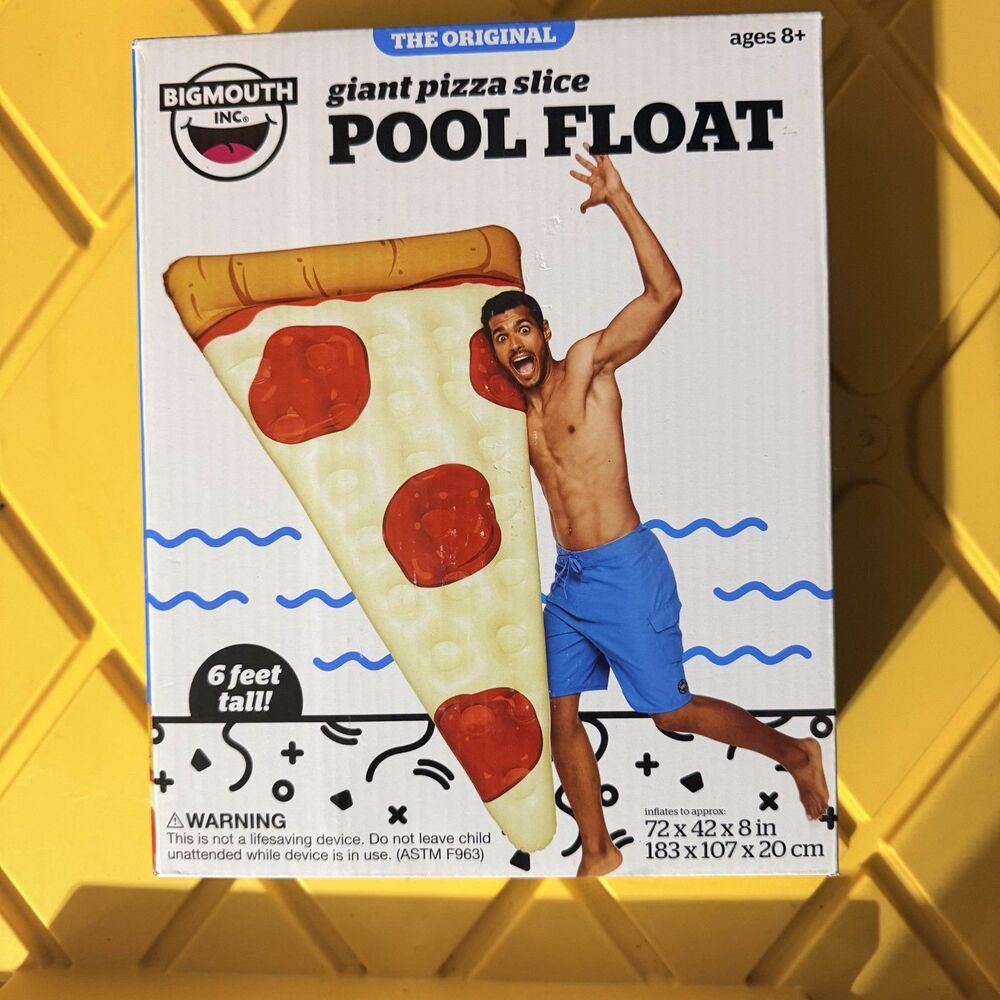 BIGMOUTH giant pizza slice pool float